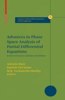 Advances in Phase Space Analysis of Partial Differential Equations: In Honor of Ferruccio Colombini's 60th Birthday