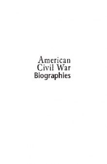 American Civil War. Biographies