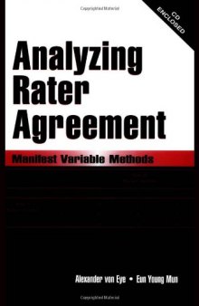 Analyzing Rater Agreement: Manifest Variable Methods  