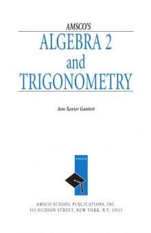 Algebra 2 and Trigonometry
