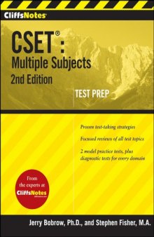 CliffsNotes® CSET®: Multiple Subjects, 2nd Edition