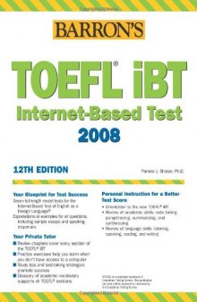 Barron's TOEFL iBT Internet-Based Test, 2008, 12th edition