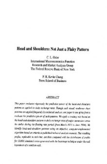 Head and Shoulders - Not Just a Flaky Pattern