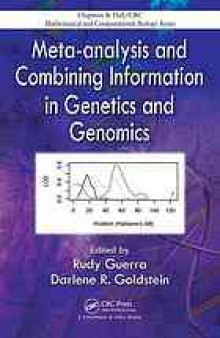 Meta-analysis and combining information in genetics and genomics