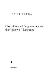 Apple - Inside Cocoa- Object-Oriented Programming And The Objective-C Language