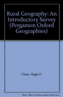 Rural Geography. An Introductory Survey
