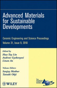 Advanced Materials for Sustainable Developments: Ceramic Engineering and Science Proceedings, Volume 31