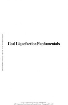 Coal Liquefaction Fundamentals