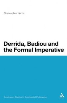 Derrida, Badiou and the Formal Imperative