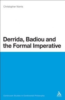 Derrida, Badiou and the formal imperative