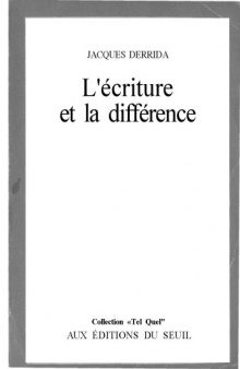 L'Ecriture et la différence