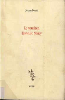 Le toucher, Jean-Luc Nancy