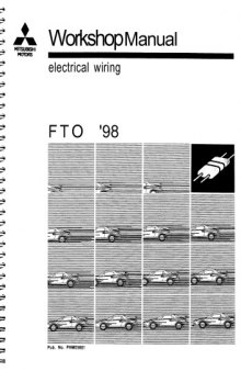 Mitsubishi Motors Workshop Manual Electrical Wiring FTO 98