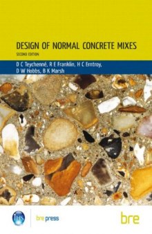 Design of Normal Concrete Mixes, 1st Edition  