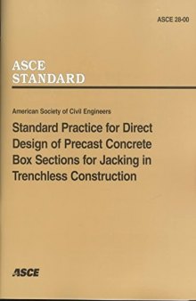 Standard practice for direct design of precast concrete pipe for jacking in trenchless construction