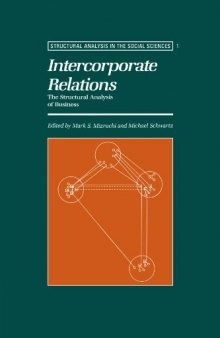 Intercorporate Relations: The Structural Analysis of Business (Structural Analysis in the Social Sciences)