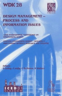 Design Management: Process and Information Issues (Iced) (Issues v)  