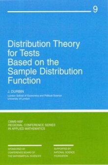 Distribution theory for tests based on the sample ditribution function