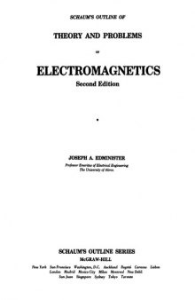 Electromagnetics [Schaum's Outlines]