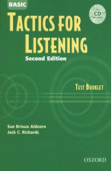 Basic Tactics for Listening: Test Booklet with Audio CD