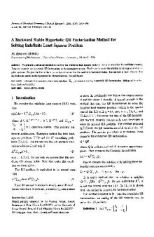 A backward stable hyperbolic QR factorization method for solving indefinite least squares problem