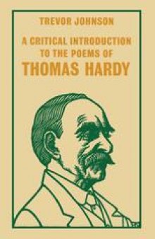 A Critical Introduction to the Poems of Thomas Hardy