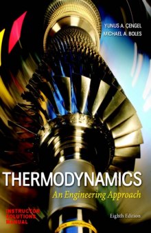 Instructor Solutions Manual for Thermodynamics: An Engineering Approach