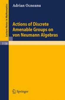 Actions of discrete amenable groups on von neumann algebras