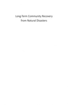 Long-Term Community Recovery from Natural Disasters