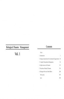Encyclopaedia of Biological Disaster Management: vol. 1. Hazardous Materials, Alpha Virus and Disaster Management