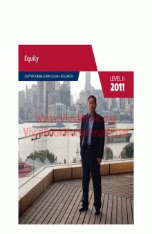 2011 CFA Program Curriculum: Level 2, Volume 4