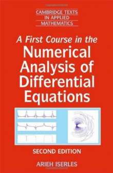 A first course in the numerical analysis of differential equations, Second Edition