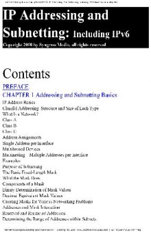 IP Addressing and Subnetting Including IPv6