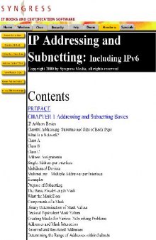 IP Addressing and Subnetting including IPv6
