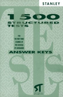 1500 structured tests: key book