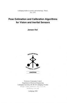 Pose estimation and calibration algorithms for vision and inertial sensors