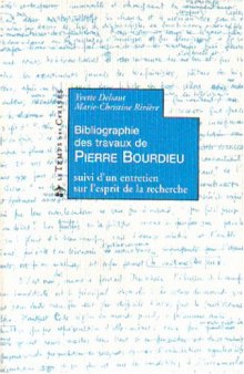 Bibliographie des travaux de Pierre Bourdieu