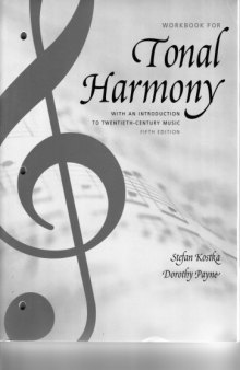 Workbook for Tonal Harmony: With an Introduction to Twentieth-Century Music, 5th Edition