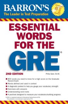 Essential Words for the GRE