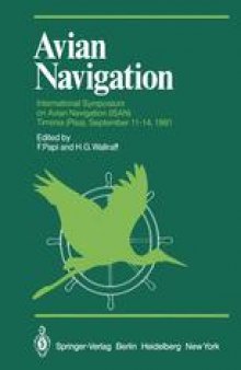 Avian Navigation: International Symposium on Avian Navigation (ISAN) held at Tirrenia (Pisa), September 11–14, 1981
