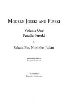 Modern Fuseki and Juseki Volume 1: Parallel Fuseki