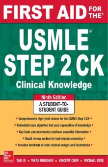 First Aid for the USMLE Step 2 CK: Clinical Knowledge