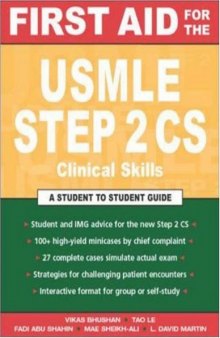 First Aid for the USMLE Step 2 CS 