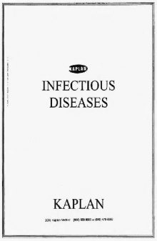 Kaplan USMLE Step 2: Infectious Diseases