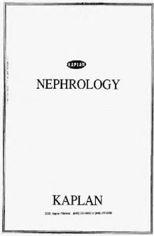 Kaplan USMLE Step 2: Nephrology