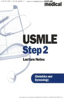 Kaplan USMLE Step 2: Obstetrics and Gynecology