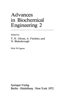 Advances in Biochemical Engineering, Volume 002