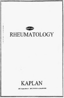 Kaplan USMLE Step 2: Rheumatology