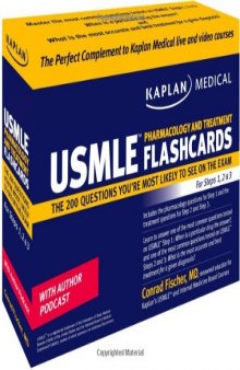 USMLE Pharmacology and Treatment Flashcards: The 200 Questions You're Most Likely to See on the Exam For Steps 1, 2 & 3