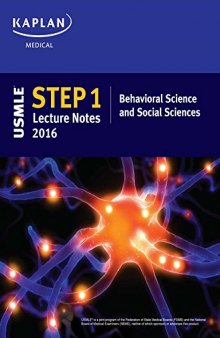 USMLE Step 1 Lecture Notes 2016: Behavioral Science and Social Sciences
